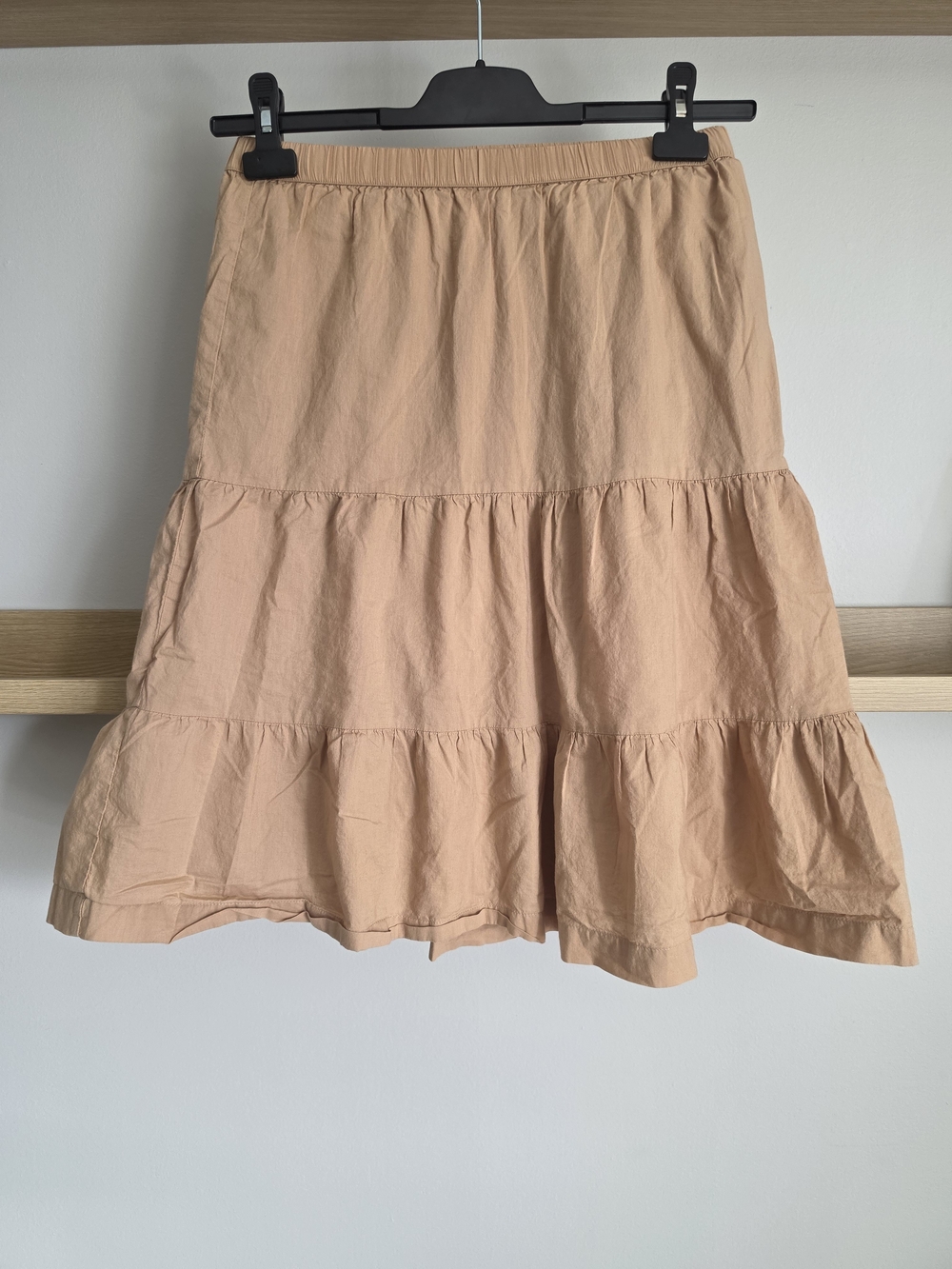 GAP Peach Tiered Cotton Skirt with Elastic Waist